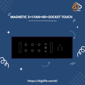 Magnetic 5+1Fan+HD+Socket Touch (8511S)