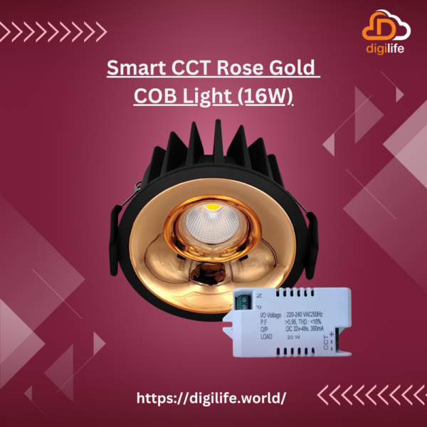 [Lighting] Smart CCT Rose Gold COB Light (16W)