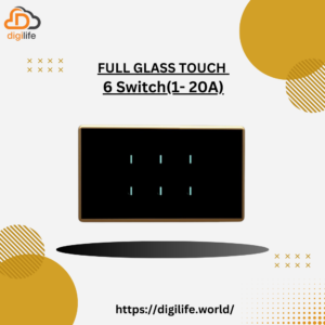 [FGT-4M] Full Glass Touch 6 Switch (1-20A)